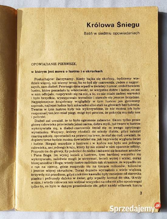 KRÓLOWA ŚNIEGU i inne baśnie J Ch Andersen Hajnówka sprzedam