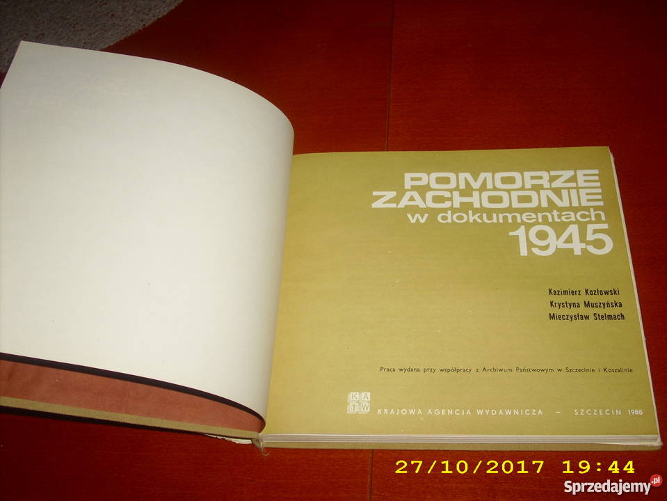 Pomorze Zachodnie w dokumentach 1945 js zachodniopomorskie Szczecin