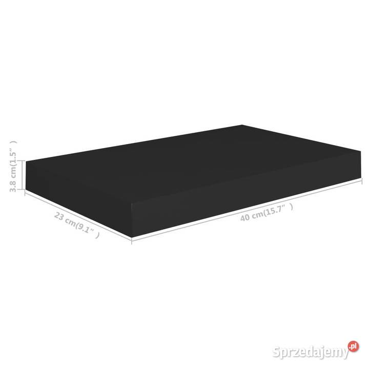 Półki ścienne 4 czarne 40x23x38 MDF WM323828 Warszawa