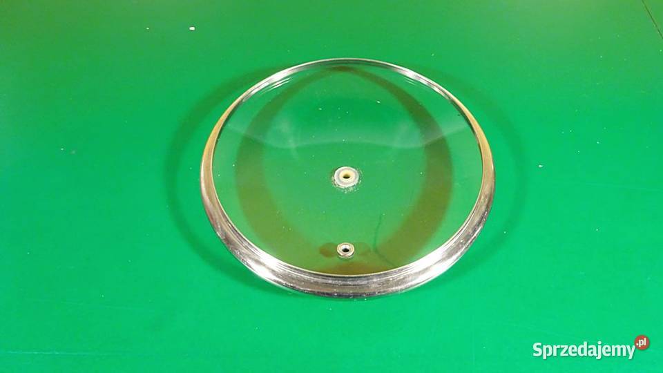 POKRYWKA SZKLANA mała z metalowym pierścieniem Chorzów