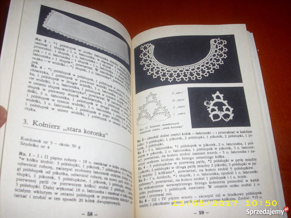 Wstawki i koronki szydełkowe Malinowska js Poradniki, albumy i reportaże zachodniopomorskie Goleniów
