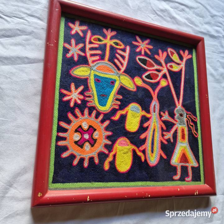 Obraz jakaś awangarda z włóczki opis francusku Brzesko sprzedam