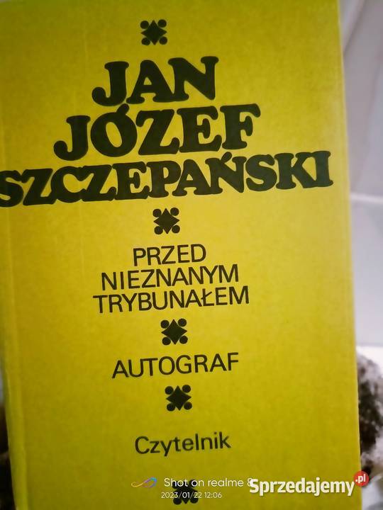 Przed nieznanym trybunałem Autograf Szczepański psychologia, socjologia Warszawa sprzedam