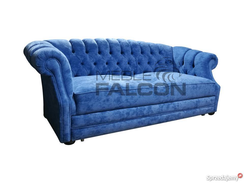 Pikowana sofa chesterfield Melford f spania Warszawa