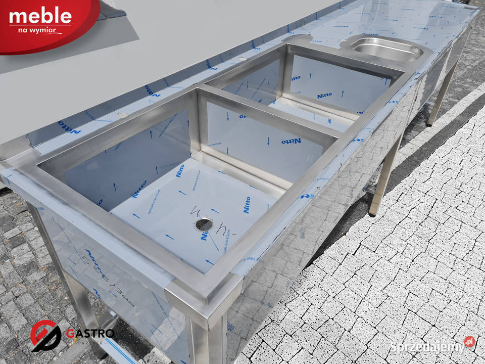 Basen zlew gastronomiczny spawany dwukomorowy Ostrów Wielkopolski