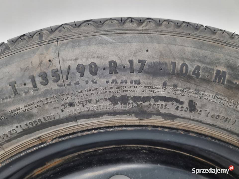 KOŁO DOJAZDOWE Ford Kuga I MK1 13590 R17 5x108