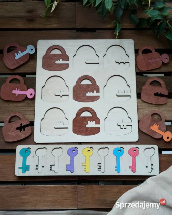 Drewniana Układanka Sensoryczna Dzieci Lublin