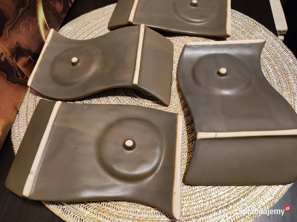 Unikatowy komplet kawowy falowany filiżanki ze Poznań