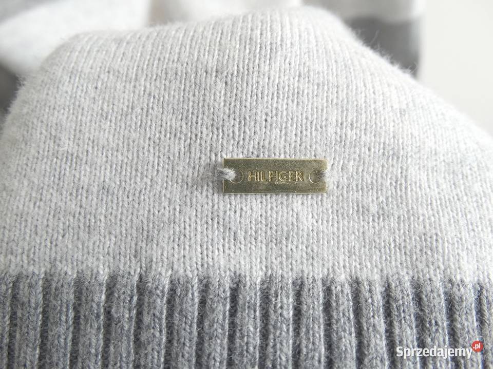 Sweter Kardigan Szary w Modne Paski Tommy Swetry i golfy Swetry i golfy Łomża