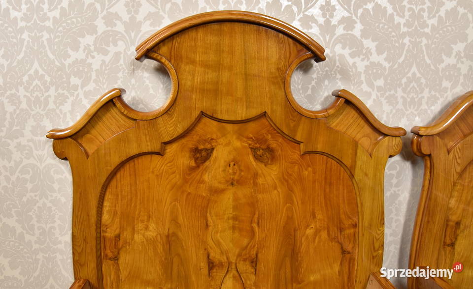 Łóżko szafka nocna biedermeier Ludwik Filip Swarzędz