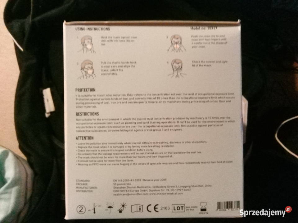 Maska ochronna FFP2 130 gr warmińsko-mazurskie