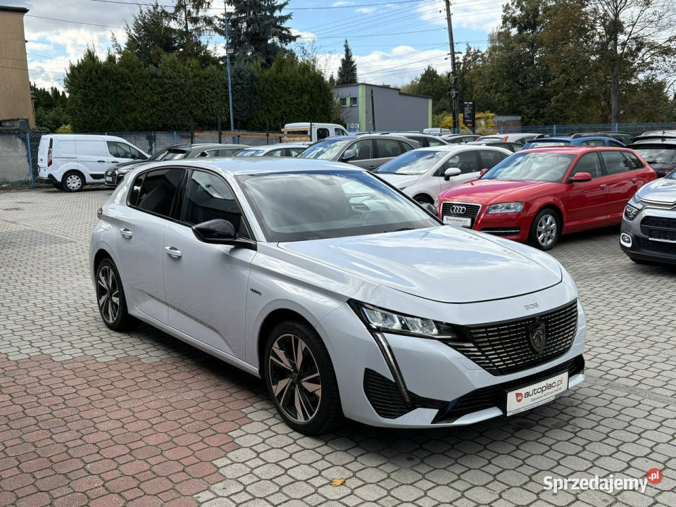Peugeot 308 16 Hybryda PLUG IN Kamera 360 Perła biały śląskie Tarnowskie Góry