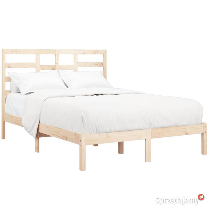 Rama łóżka bez materaca lite drewno 140x200 Warszawa
