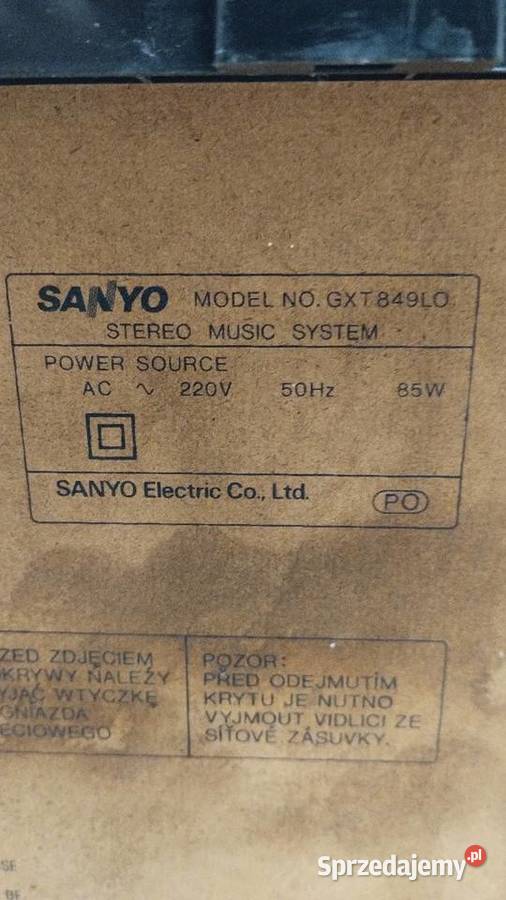 Wieża Sanyo GXT849LO Poznań