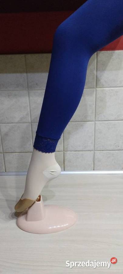 Leginsy w kolorze chabrowym Valery