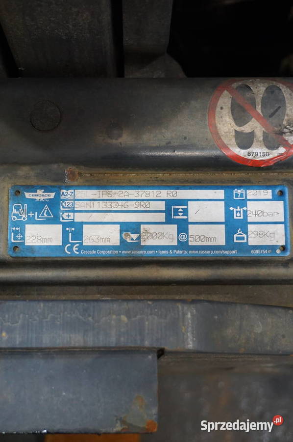 Wózek widłowy elektryczny LINDE E20 Triplex 4640 wielkopolskie