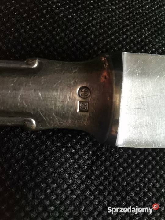 Stare posrebrzane sztućce 4 noże 5 widelców Gowe