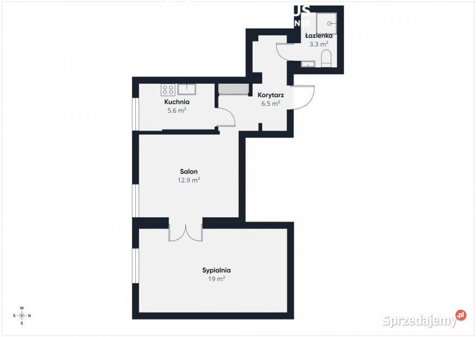 Tanie mieszkanie na parterze 48.4m2 Sprzedaż sprzedam