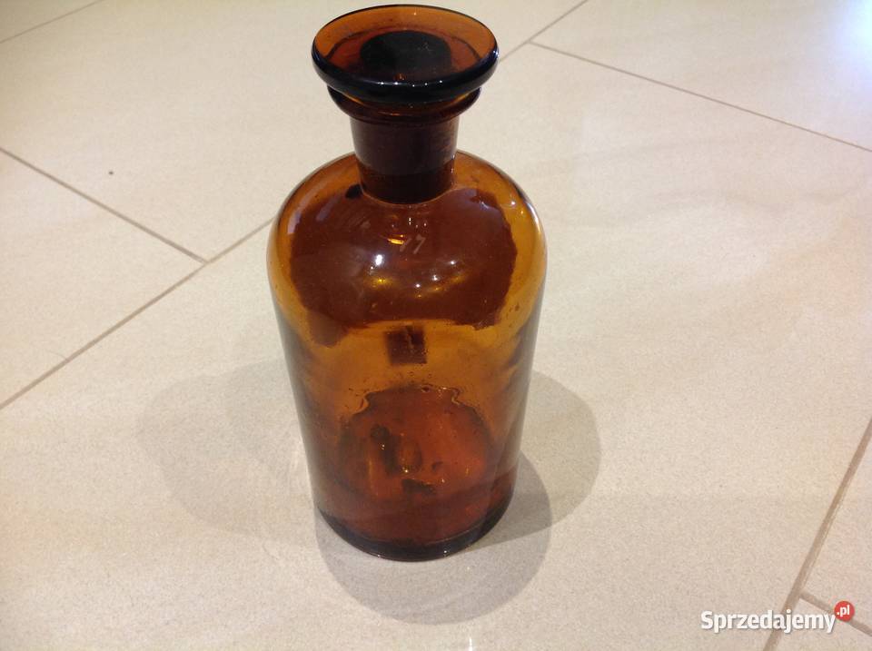 Butelka Szklana Apteczna Stara Sygnowana Rwaniec Nowa Sól