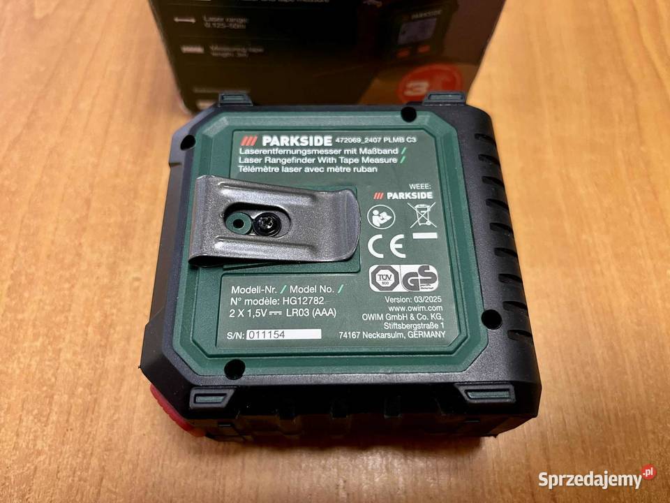 Parkside PLMB C3 dalmierz laserowy 50m z taśmą Elbląg