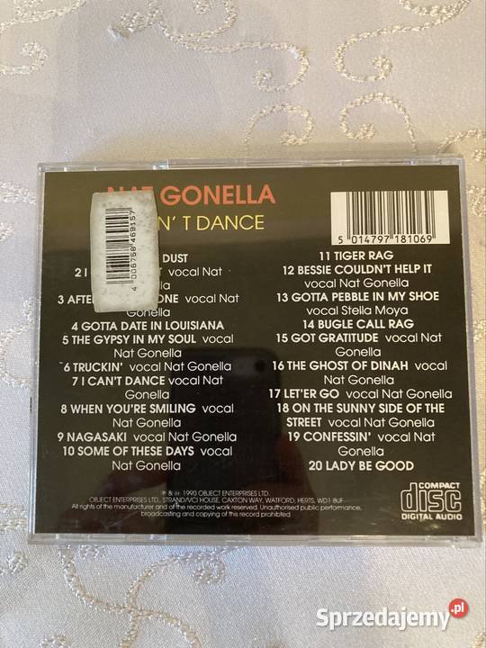 Płyta Cd Album Nat Gonella I Cant Dance Jazz CD Czerwionka-Leszczyny