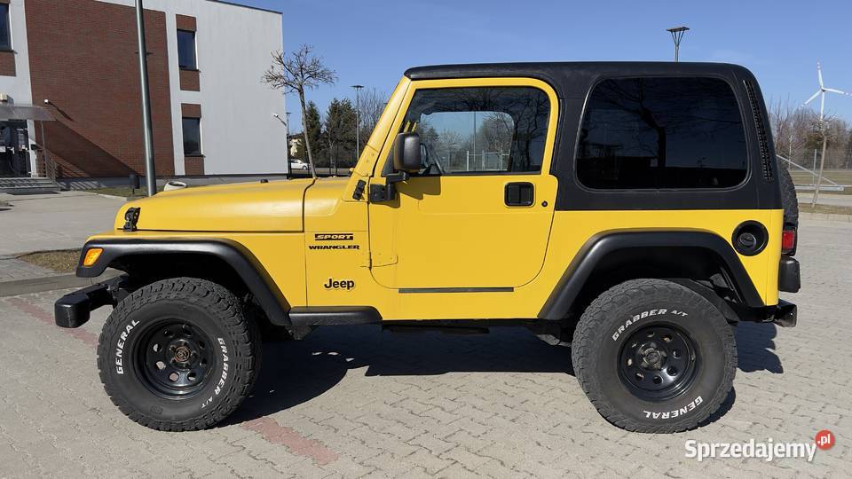 Jeep Wrangler TJ Sport 2001 40 177 żółty Rymanów sprzedam