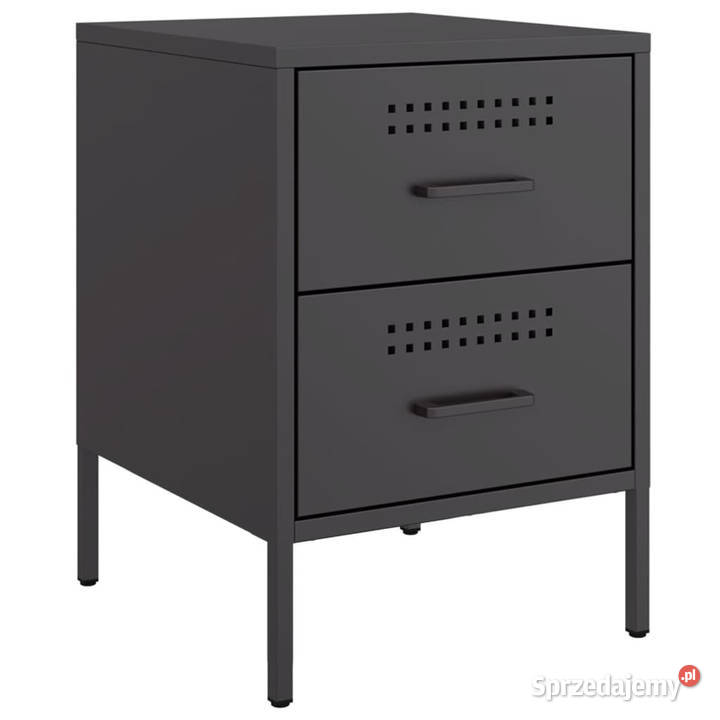 Szafka nocna czarna 36x39x505 stal WM842922 Warszawa