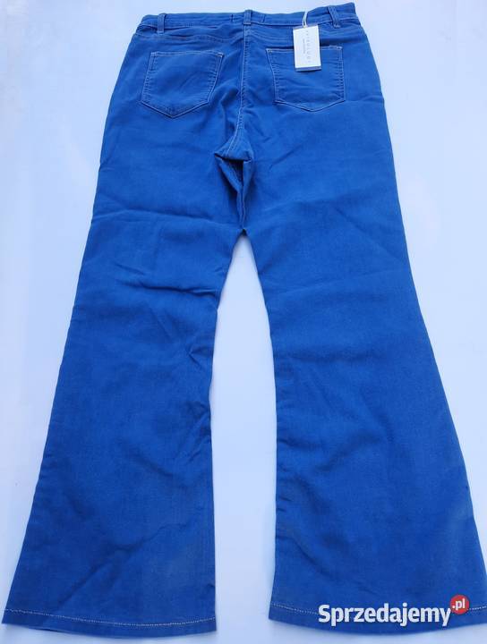 44 Anthology Jeansy damskie z wysokim stanem niebieski Szczerbice