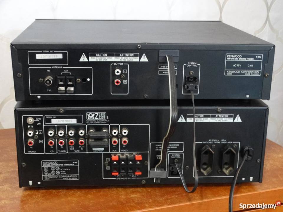Wzmacniacz i tuner Kenwood A45 i T85L sprawny Jasło