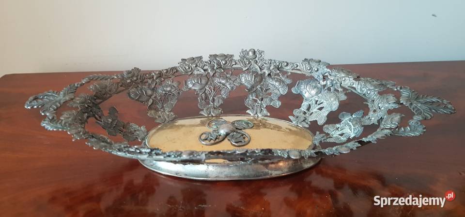 Patera srebrna myśliwska Berlin przed 1850 r Orneta