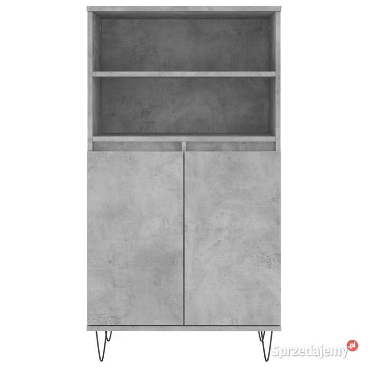 Wysoka szafka szarość betonu 60x36x110 WM831488 Warszawa