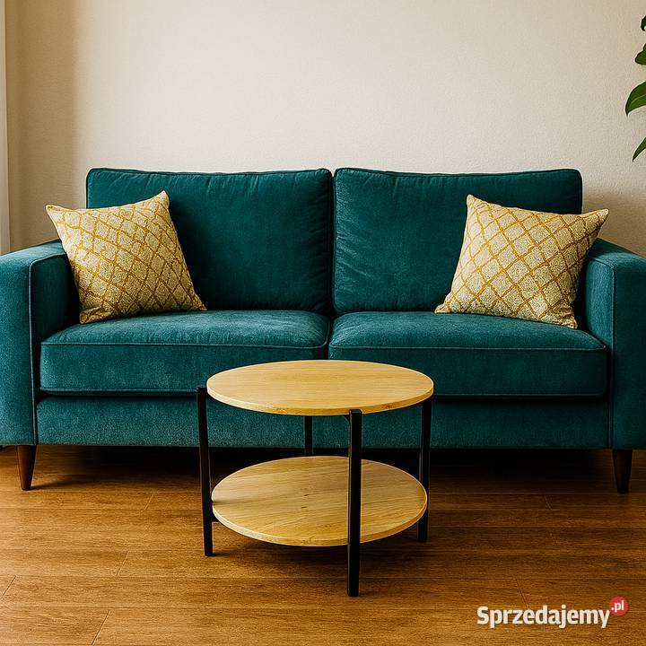 Stolik Kawowy Okrągły Piętrowy LOFT Ława 100 warmińsko-mazurskie Olsztyn