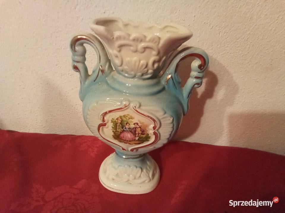 Wazon włoski niebieski Vintage Warszawa