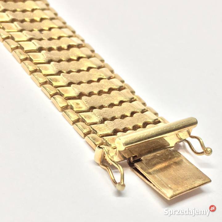 Złota BRANSOLETKA damska 750 18K cudowna Warszawa