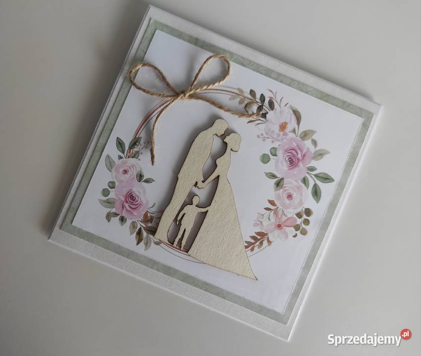 Kartka okolicznościowa ręcznie robiona na wianek łódzkie Łódź sprzedam