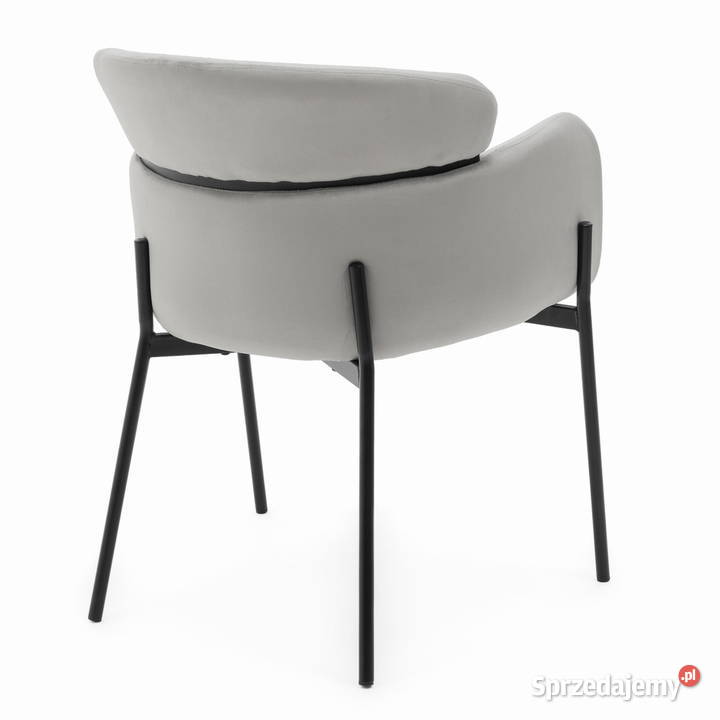 Krzesło Tapicerowane Bolzano Jasnoszare Wysyłka Tarchały Małe