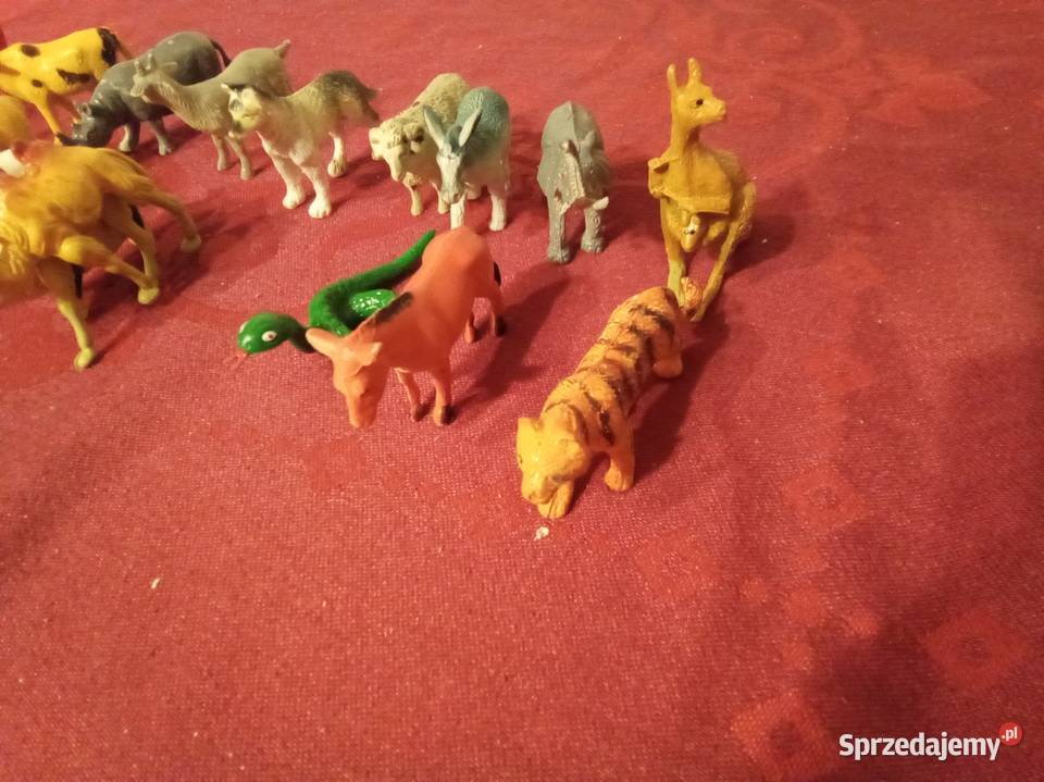 Figurki małe zwierzęta safari dzikie