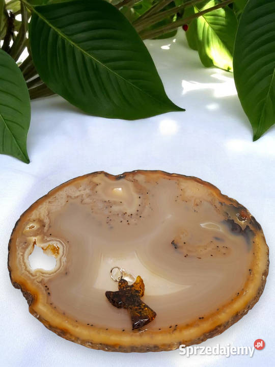 Zawieszka wisiorek z bursztynu bursztyn bałtycki Warszawa