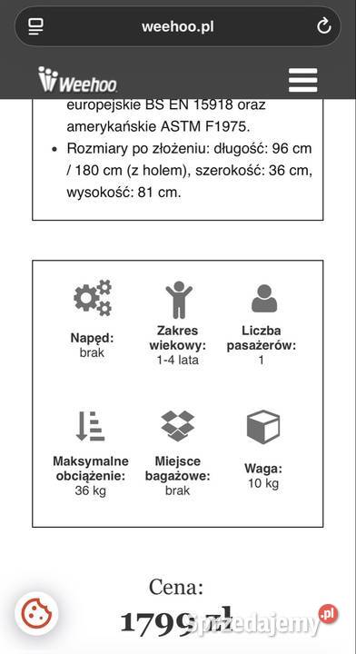 Przyczepka rowerowa Wozek rowerowy Weehoo Blast Luszowice