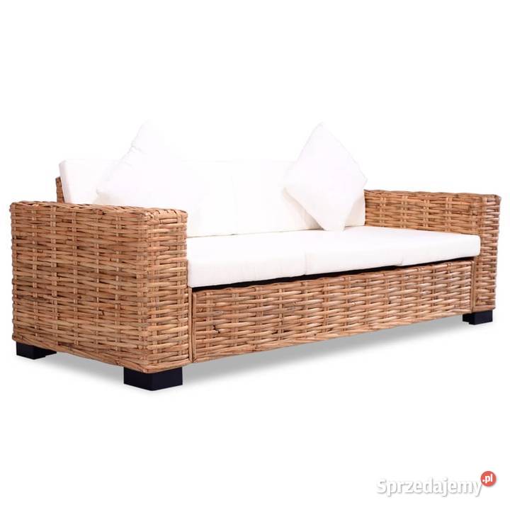 vidaXL Sofa 3osobowa z naturalnego Warszawa
