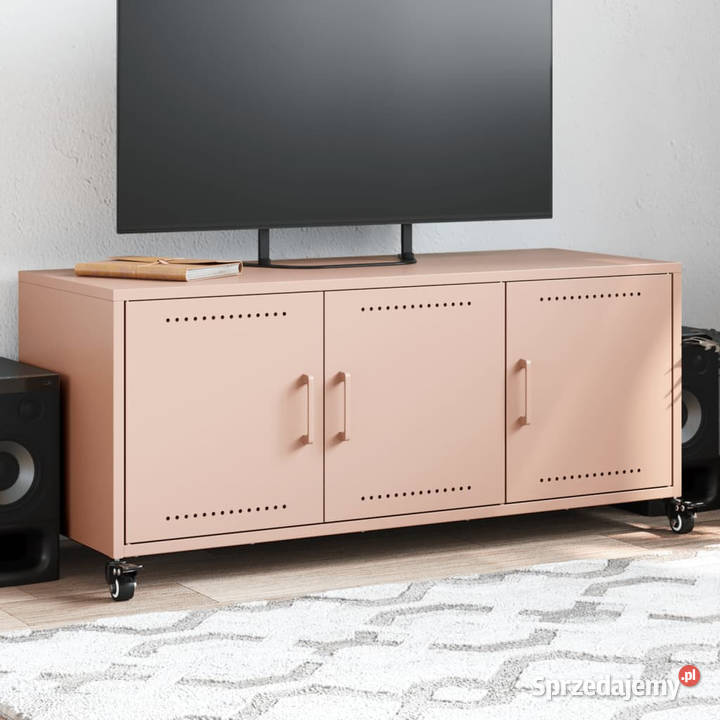 Szafka RTV różowa 1005x39x435 stal WM846645 Warszawa sprzedam