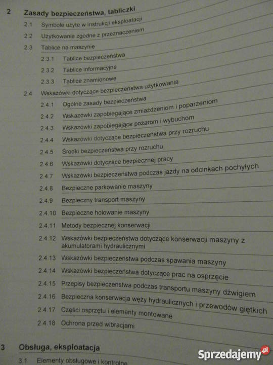 dtr instrukcja obsługi liebherr L538 i iNNE Szczecin sprzedam