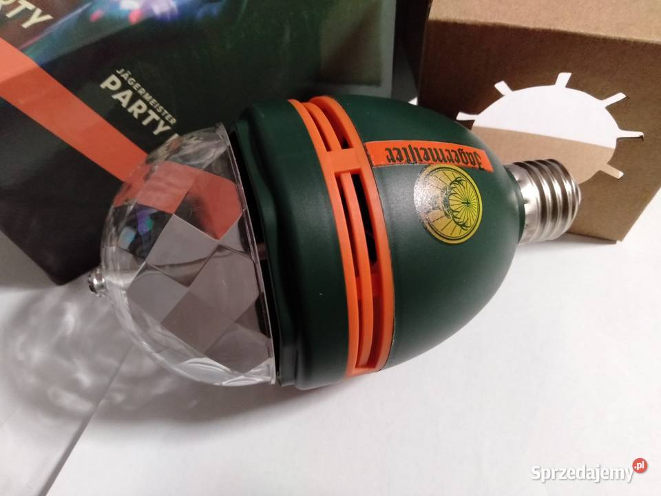Jagermeister żarówka party lamp dyskoteka kula wielokolorowy lubelskie Zamość sprzedam