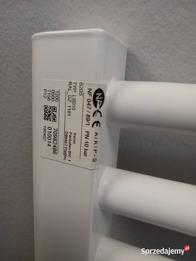 Grzejnik łazienkowy Kermi B20S prosty 1200x500 Wrocław
