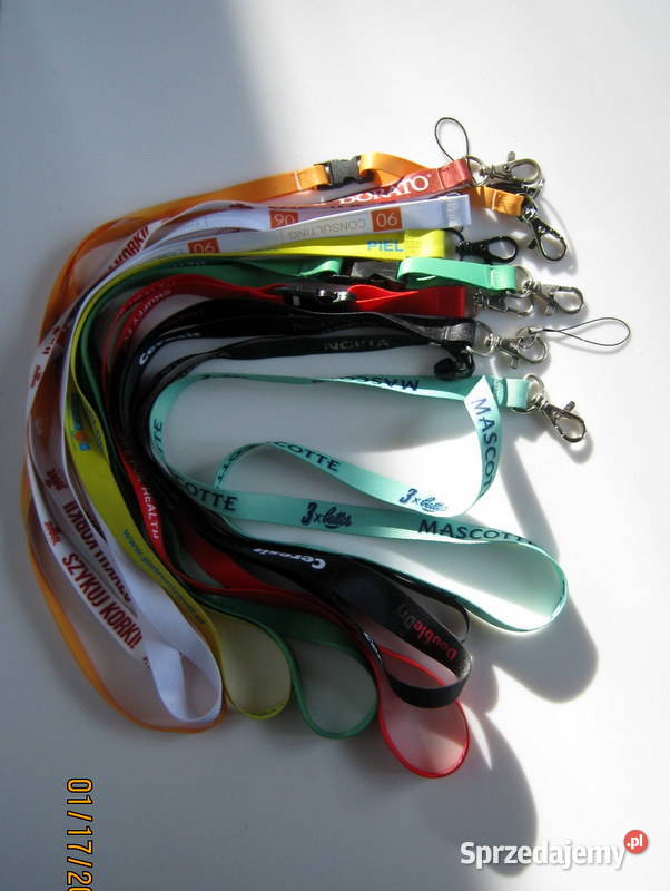 Smycze reklamowe 9 sztuk różne Kraków