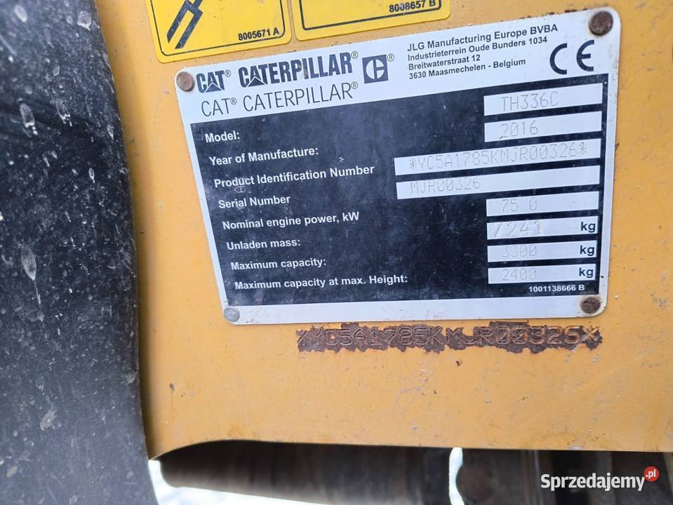 Ładowarka teleskopowa CatTH336C Lucynowo