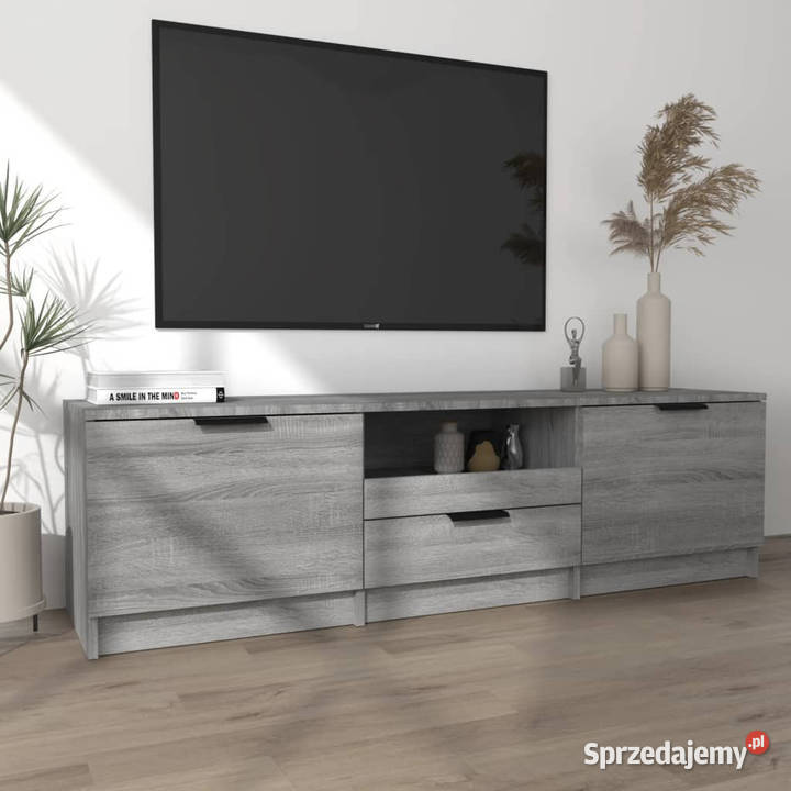 Szafka pod telewizor szary dąb sonoma 140x35x40 Warszawa