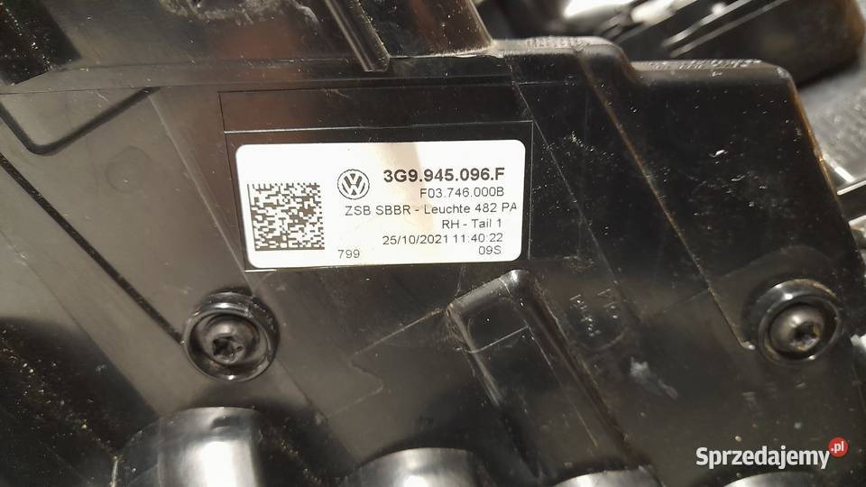 VW Passat B8 Lift Kombi Lampa Tylna Prawa Led zachodniopomorskie Goleniów