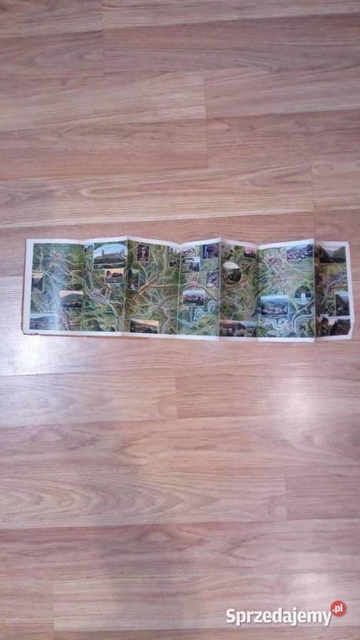 Stara przedwojenna mapa przewodnik Louis Glaser Dobieszowice