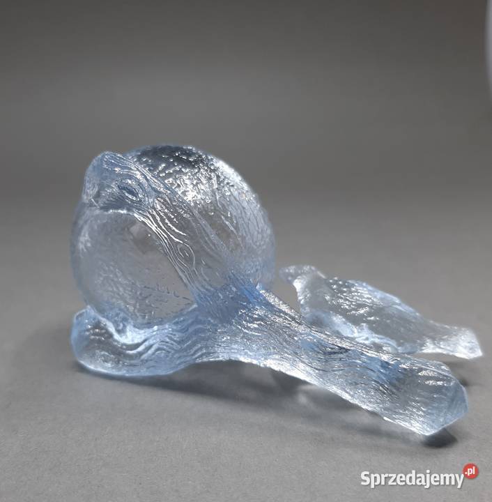 Szklana solniczka Vintage niebieska